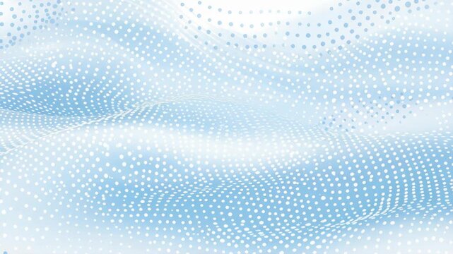 Abstract Wave Pattern: A mesmerizing abstract pattern formed by countless small dots, creating a sense of flowing waves and ethereal beauty in shades of blue and white.
