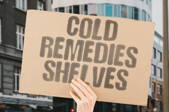 "Cold remedies shelves" Pharmacy aisles overflow with sprays, syrups, tablets, and tonics promising relief from winter sniffles. COLD. REMEDIES. SHELVES. PHARMACY. SNIFFLES.
