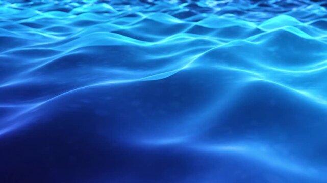 Deep Blue Water Waves Surface Motion Background