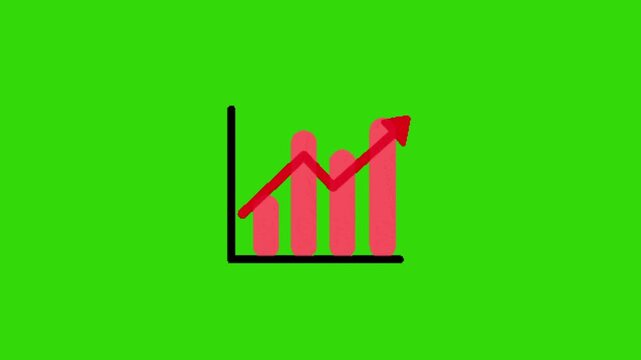 vector illustration of a bar graph