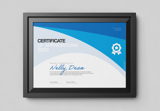 Clean Certificate Template