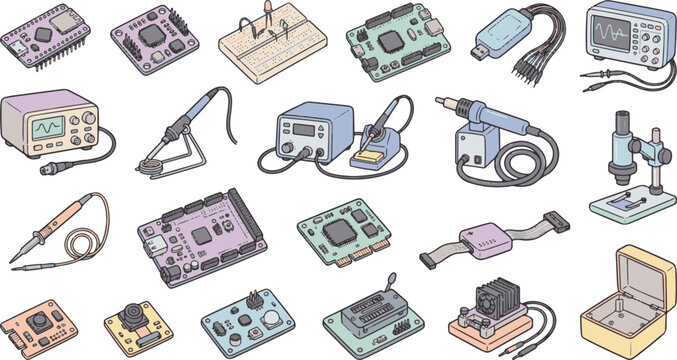 Electronic components and tools for circuitry and repair