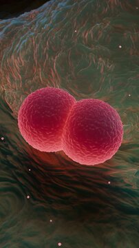 Staphylococcus Aureus MRSA Microscopic Bacterial Animation