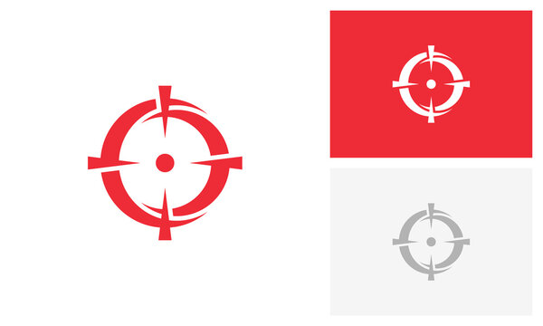 Crosshair Target Scope Focus Logo