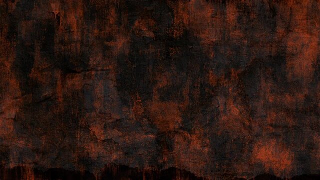Industrial Dark Rust and Charcoal Grunge Background with Torn Paper