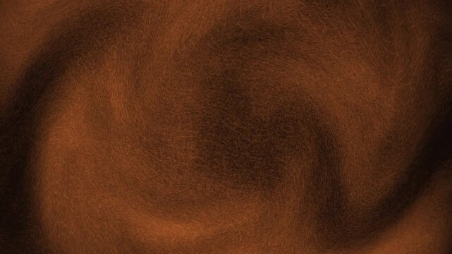 Abstract dark brown grunge background featuring a swirling fibrous texture with organic metallic bronze ripples, weathered copper pattern, and deep shadows