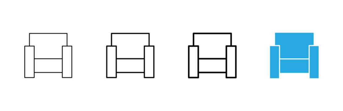 Sofa icon vector. sofa sign and symbol. furniture icon