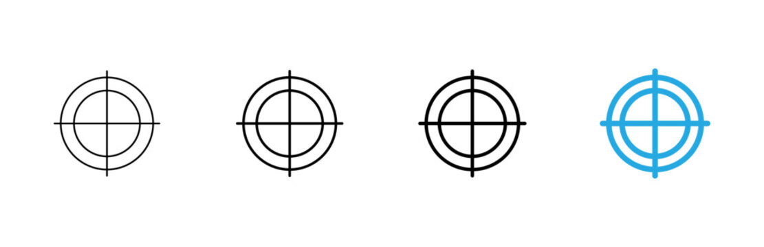 Target icon vector. goal icon vector. target marketing sign and symbol