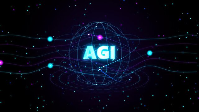 Abstract Agi Holographic Neural Sphere Seamless Motion Loop 4K