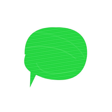 Green speech bubble chat icon