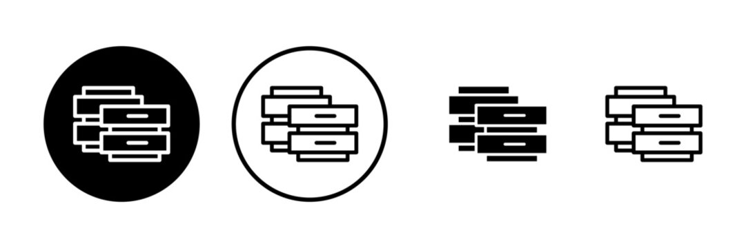 Database icon vector illustration. database sign and symbol
