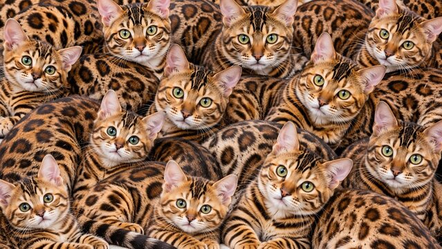 Bengal Cat Background. Cat Background.