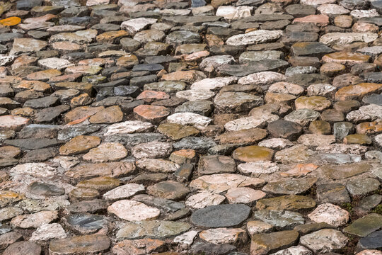 Pavage de rue en pierres naturelles 