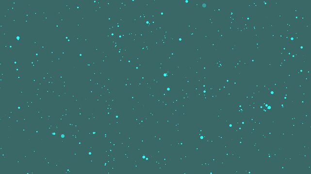 Glowing cc ball action background. Cyan color ball background. 4k video motion graphics animation concept....