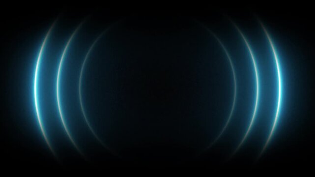 Abstract neon circle radio waves looping background. Abstract neon radio waves signal. Radio wave signal, Radio waves seamless animation background video with alpha chanel.4k video