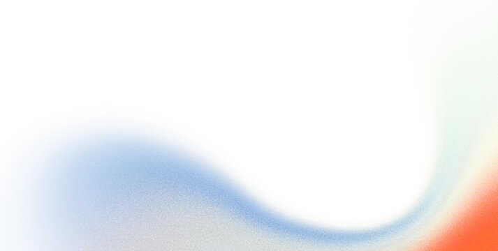 Abstract grainy gradient dark background with smooth glowing blue and orange light waves for modern digital design template