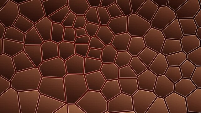 Fondo abstracto de malla de cristal voronoi en bucle sin costuras