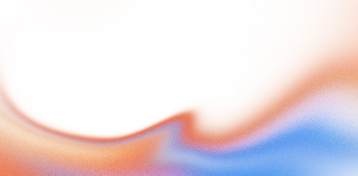 Abstract grainy gradient dark background with warm orange and cool blue glowing light waves for modern digital graphic design