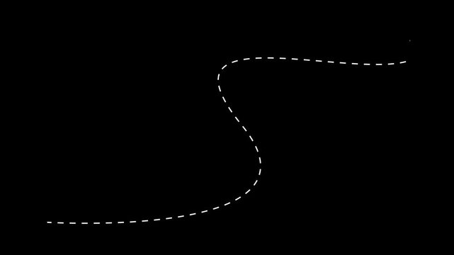 Two location pin icon animations connected by dotted path on white background. 4K animated for business video, navigation, motion graphics, map visuals and presentations.