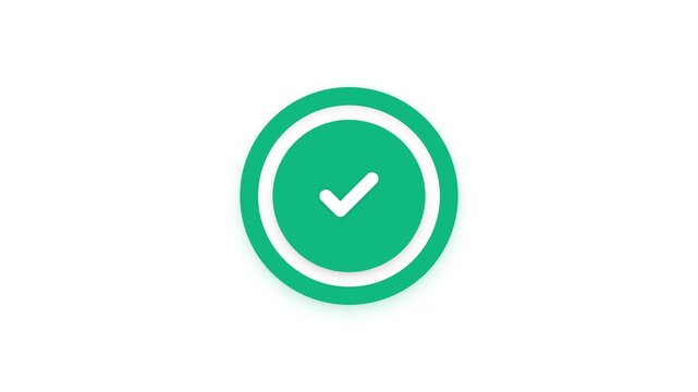 A seamless 8-second looping 4K motion graphics animation featuring a scaled up share social icon against a white background with smooth transitions, soft layered shadows, a blue loading ring that fill