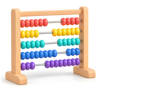 Colorful Wooden Abacus for Learning Mathematics
