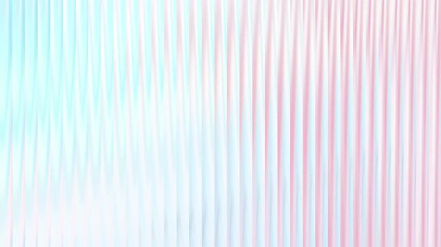 Vertical pleated fabric texture with soft pink and white gradient