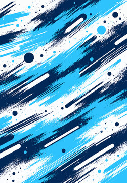 Blue diagonal brush stroke pattern on white background