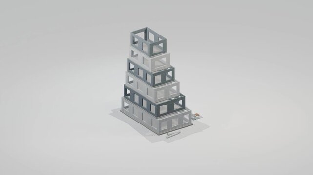 Building construction made home plans bg able to loop endless 4k