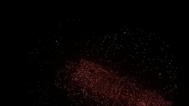 Black Friday fireworks with alpha channel