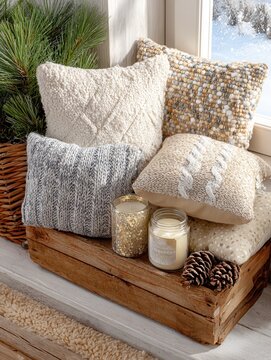 Cozy Interior Lifestyle Scene Modern Lighting