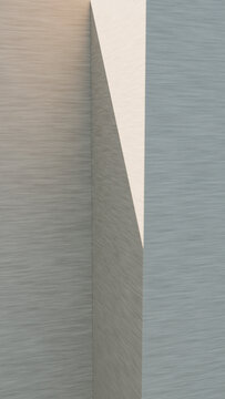 Abstract architectural corner with light and shadow
