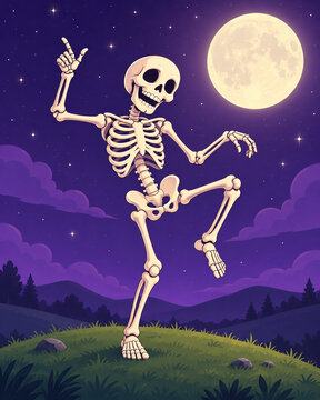 skeleton dancing