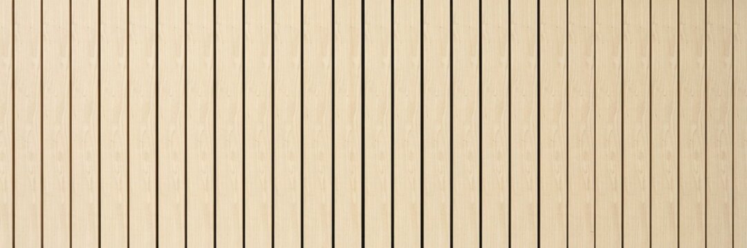 background Minimalist vertical wood slat wall texture background, beige timber slatted paneling backdrop, light oak acoustic wall panel pattern for modern interior design and architectural