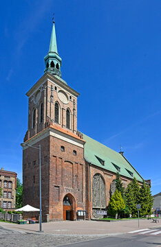 Saint Barbara church in Gdańsk, Poland. The medieval church has suffered significantly, as a result of early modern transformations and wars.