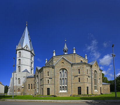 Narva, Estonia - Alexander's Cathedral, church on state border of Estonia and Russia