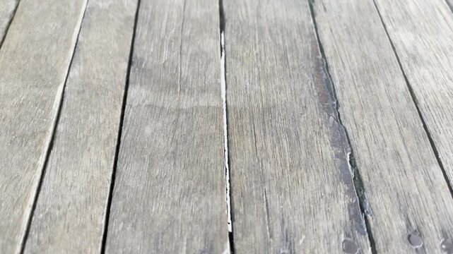 Rustic Weathered Wooden Plank Floor Texture Background