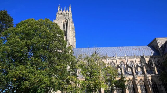Side view of Beverely Minster, in October, 2026.