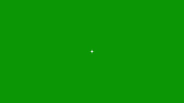 shiny glowing fairy stars animation with sparkling glitter dust, blinking white star lights, magical twinkle effects and beautiful decorative festive motion graphics on black screen in 4k