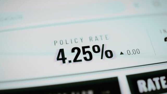 Policy rate remains at 4.25 percent during screen reframing