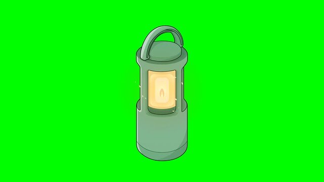 High quality animated vintage camping lantern with realistic swinging motion, dynamic fire glow, sparks, and swarming moths. Perfect for outdoor, survival, and wilderness themed compositions.