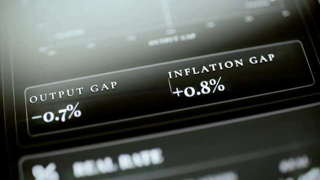 Paired output and inflation gaps at minus 0.7 and plus 0.8