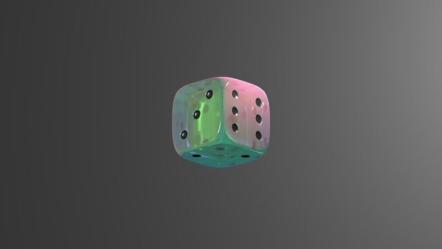 dice aesthetic photo render 