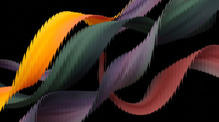 Abstract vertical glass stripes wallpaper, a mesmerizing display of iridescent colors and dynamic movement, creating a visually striking backdrop for any design. © KP Stock