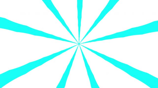 Animated Kaleidoscope Leaf Pattern with Growing Effect over Blue Chroma Key, Overlay