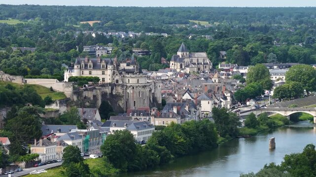Amboise, located in the Indre-et-Loire department of the Centre-Val de Loire region in France, is a historic riverside town known for its royal ch&acirc;teau and scenic Loire Valley views.