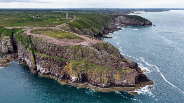 Cap Fr&eacute;hel, located in the C&ocirc;tes‑d&rsquo;Armor department of the Brittany region in France, is a dramatic coastal headland known for its cliffs, lighthouse and sweeping views over the Emerald Coast.
