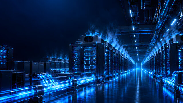Futuristic tunnel filled with glowing digital documents and electronic files, representing information overload, excessive data processing, digital clutter, and the growing complexity of modern inform