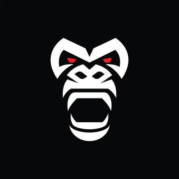 gorilla animal abstract logo modern style