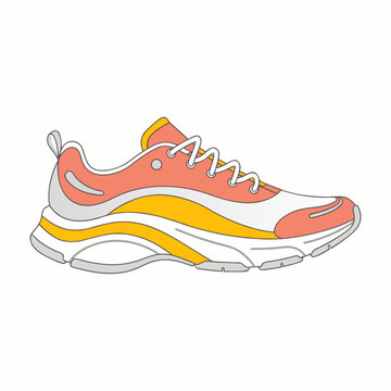 sport shoes isolated on white background