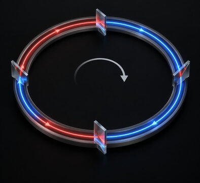 Sagnac Effect Rotating Ring Interferometer Phase Shift